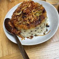 Adas Polo (request to be made vegan) at Delbar Middle Eastern in Alpharetta