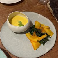 Pumpkin soupp  at Komorebi Kitchen in Kyoto