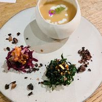 Soup bowl burns fingers  at Komorebi Kitchen in Kyoto