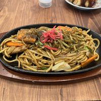 Yakisoba  at Pivot BASE Cafe & Bar ＠Dotonbori in Osaka