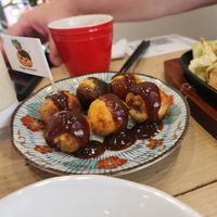 Takoyaki at Pivot BASE Cafe & Bar ＠Dotonbori in Osaka