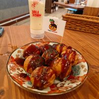 Takoyaki at Pivot BASE Cafe & Bar ＠Dotonbori in Osaka