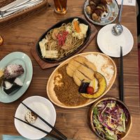 Full meal  at Pivot BASE Cafe & Bar ＠Dotonbori in Osaka