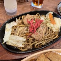 Yakisoba  at Pivot BASE Cafe & Bar ＠Dotonbori in Osaka