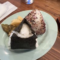 Onigiri  at Pivot BASE Cafe & Bar ＠Dotonbori in Osaka