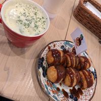 They give you the vegan mayo also at Pivot BASE Cafe & Bar ＠Dotonbori in Osaka