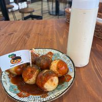 Takoyaki at Pivot BASE Cafe & Bar ＠Dotonbori in Osaka