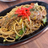 Yakisoba at Pivot BASE Cafe & Bar ＠Dotonbori in Osaka
