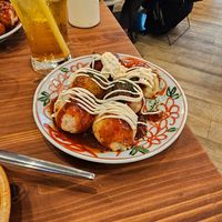 Takoyaki at Pivot BASE Cafe & Bar ＠Dotonbori in Osaka