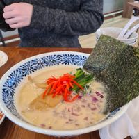 Tonkotsu ramen at Pivot BASE Cafe & Bar ＠Dotonbori in Osaka
