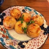 A local Osaka dish.  at Pivot BASE Cafe & Bar ＠Dotonbori in Osaka