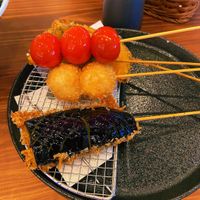 Fried veggies  at Pivot BASE Cafe & Bar ＠Dotonbori in Osaka