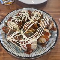 The takoyaki were delicious  at Pivot BASE Cafe & Bar ＠Dotonbori in Osaka