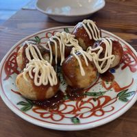 Takoyaki  at Pivot BASE Cafe & Bar ＠Dotonbori in Osaka