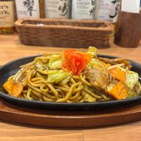 Yakisoba  at Pivot BASE Cafe & Bar ＠Dotonbori in Osaka