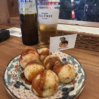 Vegan Takoyaki   at Pivot BASE Cafe & Bar ＠Dotonbori in Osaka