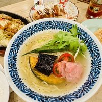 Cold Shio Ramen   at Pivot BASE Cafe & Bar ＠Dotonbori in Osaka