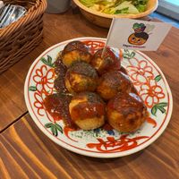 Takoyaki at Pivot BASE Cafe & Bar ＠Dotonbori in Osaka