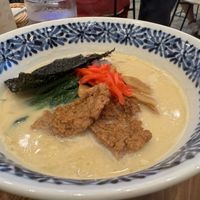 Vegan Ramen 豚骨風味（使用豆漿）純素拉麵  at Pivot BASE Cafe & Bar ＠Dotonbori in Osaka