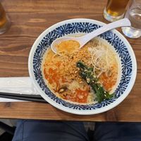 Spicy tonkatsu ramen  at Pivot BASE Cafe & Bar ＠Dotonbori in Osaka