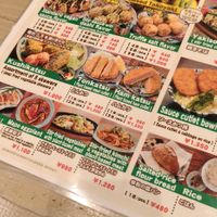 Part of the menu at Pivot BASE Cafe & Bar ＠Dotonbori in Osaka