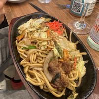 Yakisoba  at Pivot BASE Cafe & Bar ＠Dotonbori in Osaka