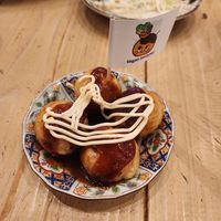 Takoyaki and Indian style curry. Great range available, good service and easy to order and pay. 10/10 at Pivot BASE Cafe & Bar ＠Dotonbori in Osaka