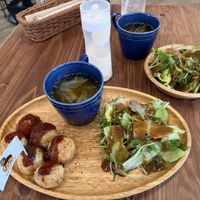 Takoyaki   at Pivot BASE Cafe & Bar ＠Dotonbori in Osaka