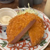 Ham cutlets   at Pivot BASE Cafe & Bar ＠Dotonbori in Osaka