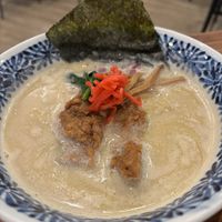 Creamy ramen ¥1800   at Pivot BASE Cafe & Bar ＠Dotonbori in Osaka