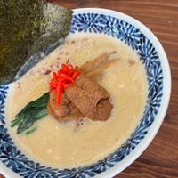 Tonkotsu ramen at Pivot BASE Cafe & Bar ＠Dotonbori in Osaka