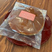 Strawberry cream dorayaki at Pivot BASE Cafe & Bar ＠Dotonbori in Osaka