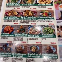 More menu   at Pivot BASE Cafe & Bar ＠Dotonbori in Osaka
