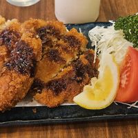 Katsudon at Pivot BASE Cafe & Bar ＠Dotonbori in Osaka