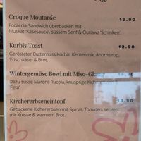 Lunch Menu Februar at Bakery Bakery  - Schaffhauserplatz in Zurich