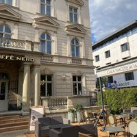 Outdoor seating   at Green Caffè Nero - Krupnicza in Krakow