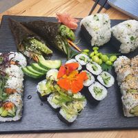 Vegan box : As tasty as it looks : Amazing😂(note : picture represents 2 vegan boxes together) at NANIWA by EDO in Nantes