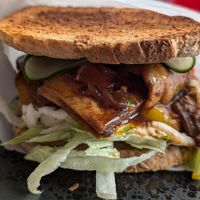 Yuba sandwich at Chef & Co in Prague