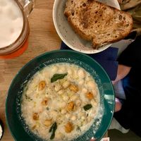 Butter beans! I need to recreate this at home. at Chef & Co in Prague