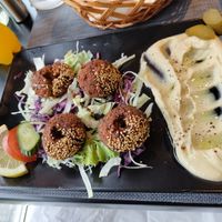Vegan hot meze at Aladdin Cuisine in Stavanger