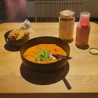 Joy of Madhu and Strawberry Lassi at JOY OF MADHU in Frankfurt