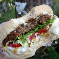 Burguer at Legumansa in Porto Alegre