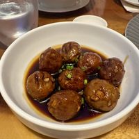 Meatballs teriyaki   at Moriya Izakaya in Central Singapore