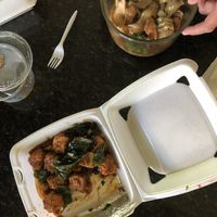 Garlic tofu is amazing! at Peanut Sauce in Tacoma