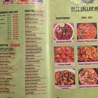 Menu at Indian Food Delhi 6 in Penida Island