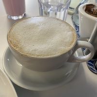 Oat milk cappuccino   at Wickers World in Wick