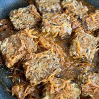 I marinate the cut tempeh, then fried, then stewed with soy sauce, grated carrots and coconut milk at Scoby Fermentary - Preorder Only in Yerevan