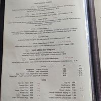 Vegan menu at Flanagans in Sandown