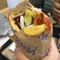 Vegan gyros  at Yeeros - Wexford Street in Dublin