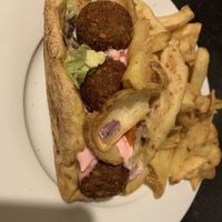 Falafel gyro wrap  at Yeeros - Wexford Street in Dublin